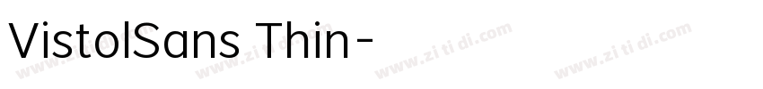 VistolSans Thin字体转换